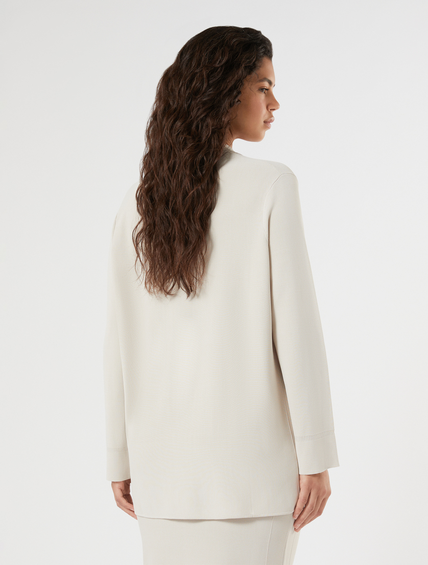 Viscose pocket cardigan - ECRU - Marina Rinaldi - 4