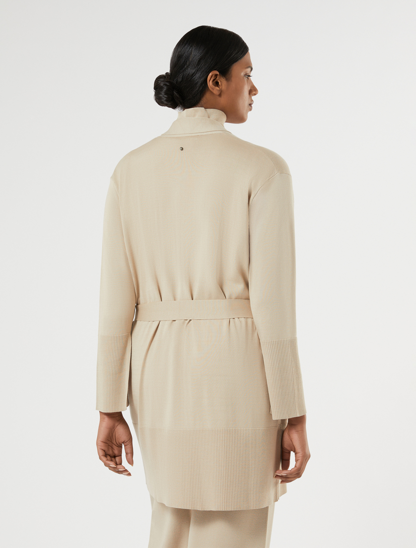 Cotton and modal cardigan - BEIGE - Marina Rinaldi - 4