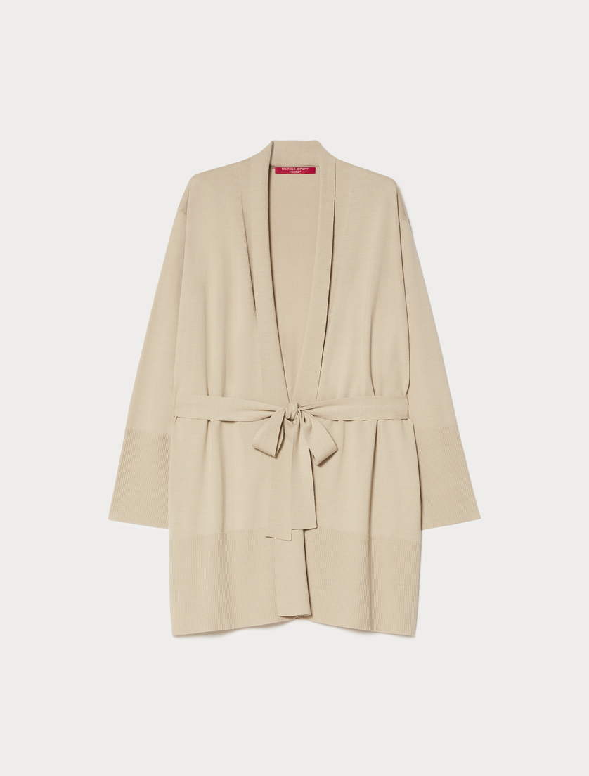 Cotton and modal cardigan - BEIGE - Marina Rinaldi