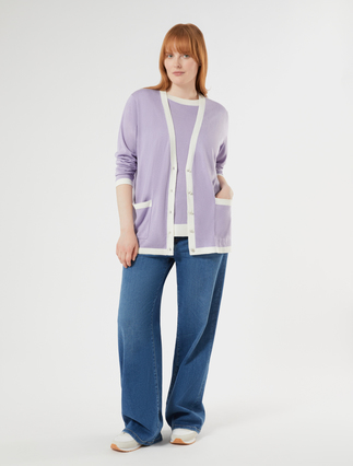 Silk and cashmere cardigan - Marina Rinaldi