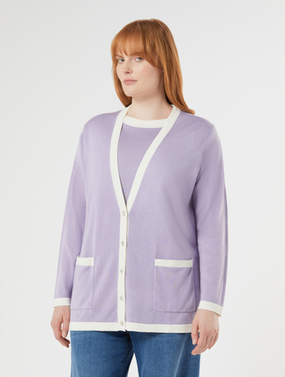 Cardigan in seta e cachemire - LILLA