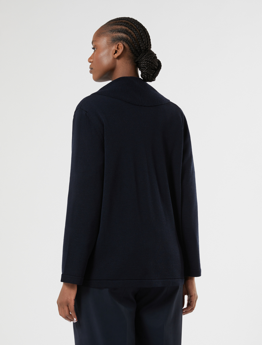 Wool cardigan - MIDNIGHTBLUE - Marina Rinaldi - 4