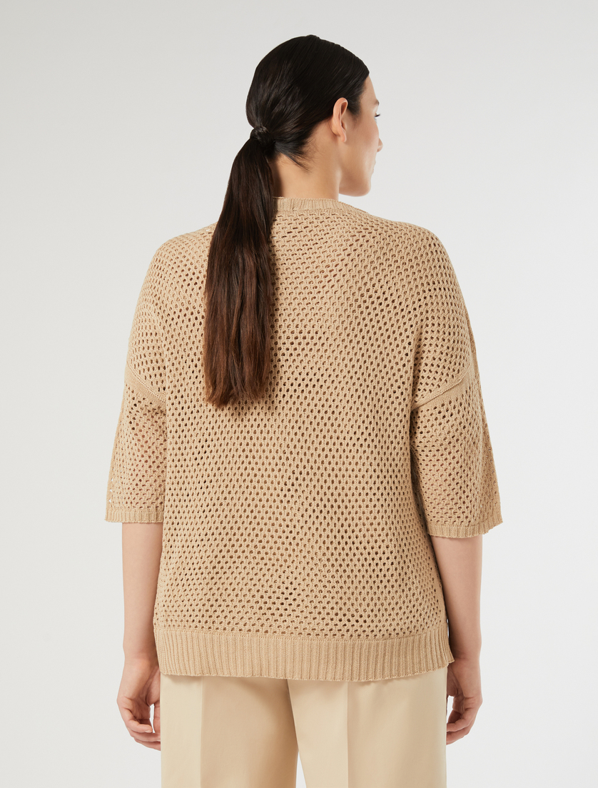 Cotton cardigan - SAND - Marina Rinaldi - 4