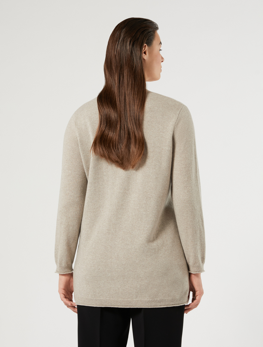 Pure cashmere cardigan - BEIGE - Marina Rinaldi - 4