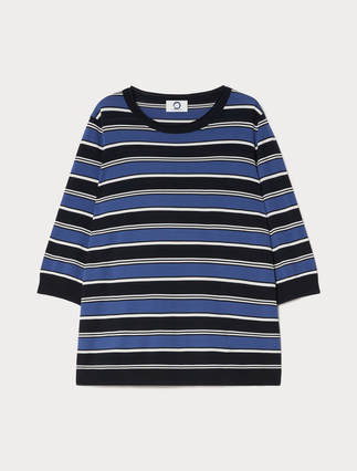 Striped viscose sweater - Marina Rinaldi