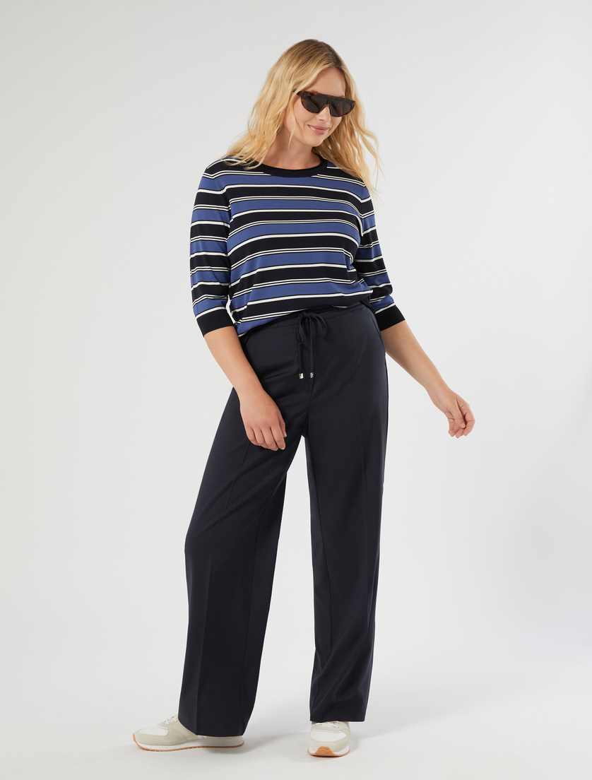 Striped viscose sweater - Marina Rinaldi