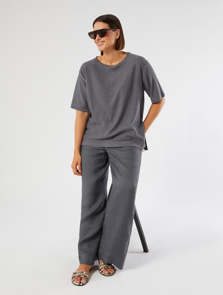 Sequinned cotton sweater - Marina Rinaldi