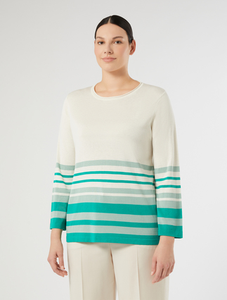 Silk and cotton sweater - ECRU