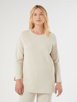 Viscose sweater - ECRU