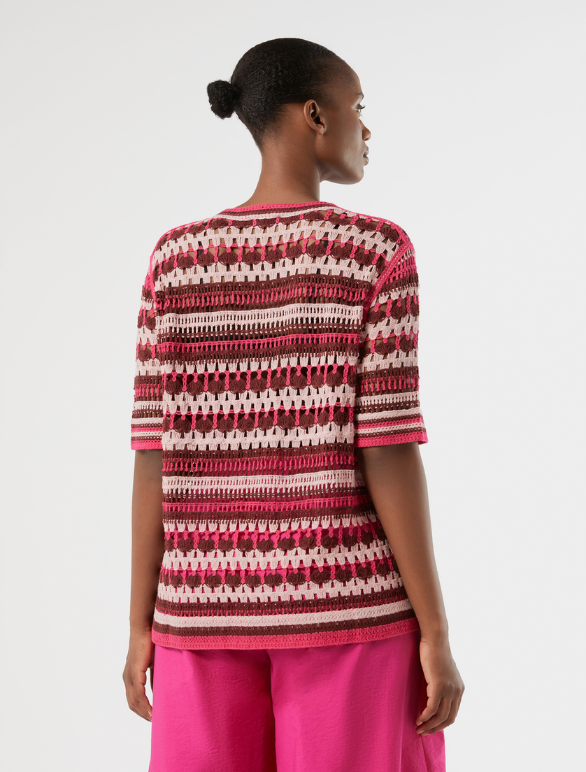 Cotton sweater - FUCHSIA - Marina Rinaldi - 4