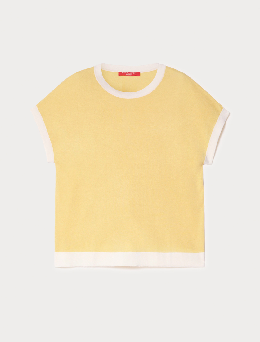 Silk and cashmere sweater - YELLOW - Marina Rinaldi
