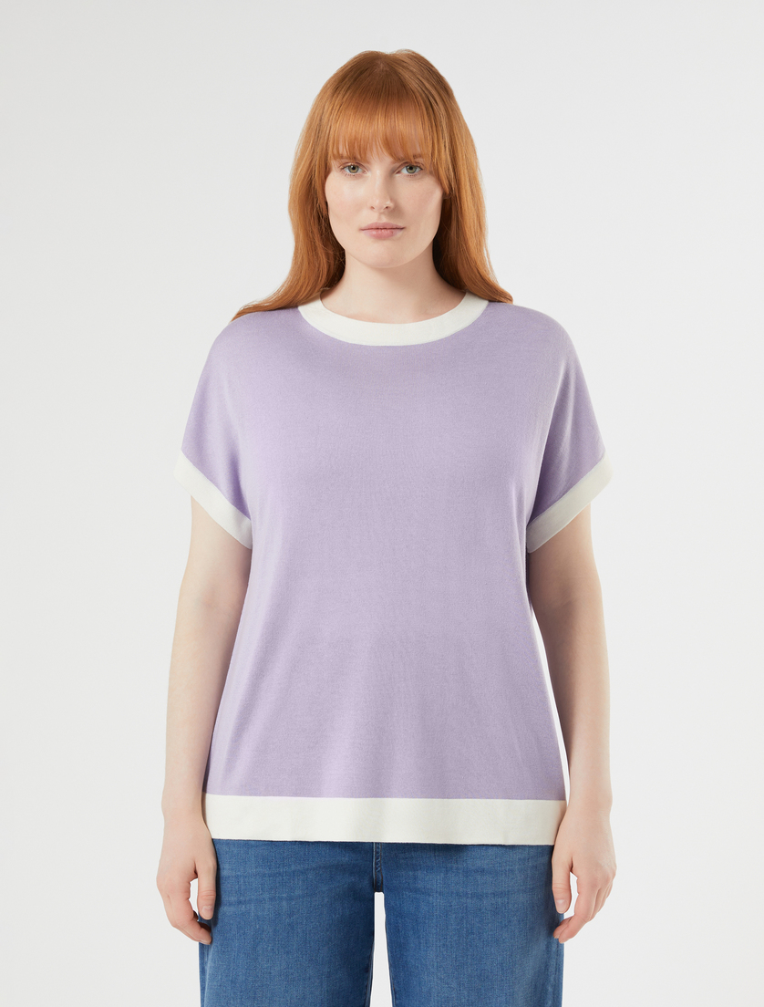 Maglia in seta e cachemire - LILLA - Marina Rinaldi - 3