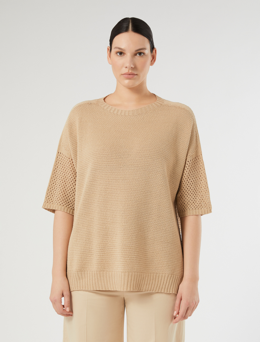 Maglia in cotone - SABBIA - Marina Rinaldi - 3