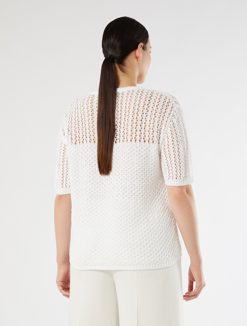 Cotton sweater - OPTICAL WHITE - Marina Rinaldi - 4