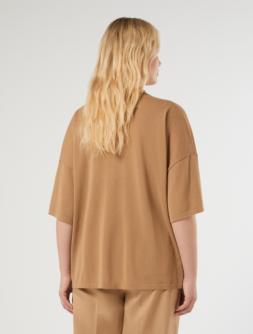 Viscose crepe sweater - BISCUIT - Marina Rinaldi - 4