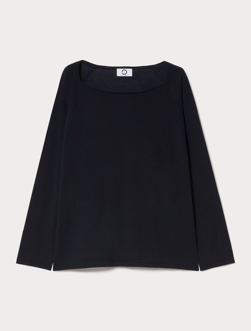 Maglia in lana - BLU NOTTE - Marina Rinaldi