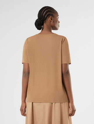 Viscose crepe sweater - BISCUIT - Marina Rinaldi - 4