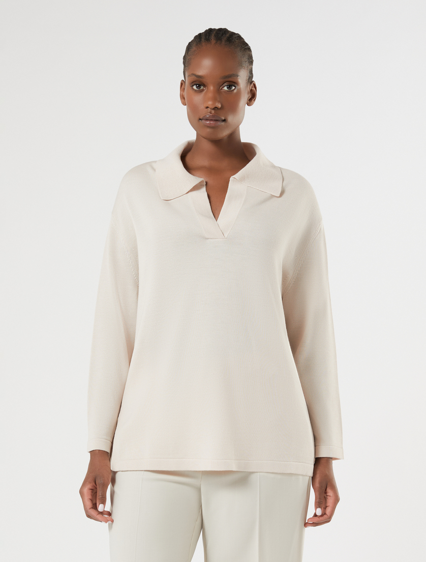 Wool sweater - ECRU - Marina Rinaldi - 3