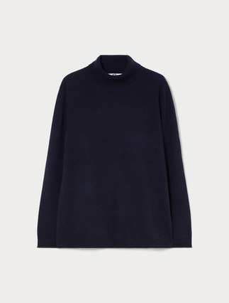 Pure cashmere polo-neck jumper - Marina Rinaldi