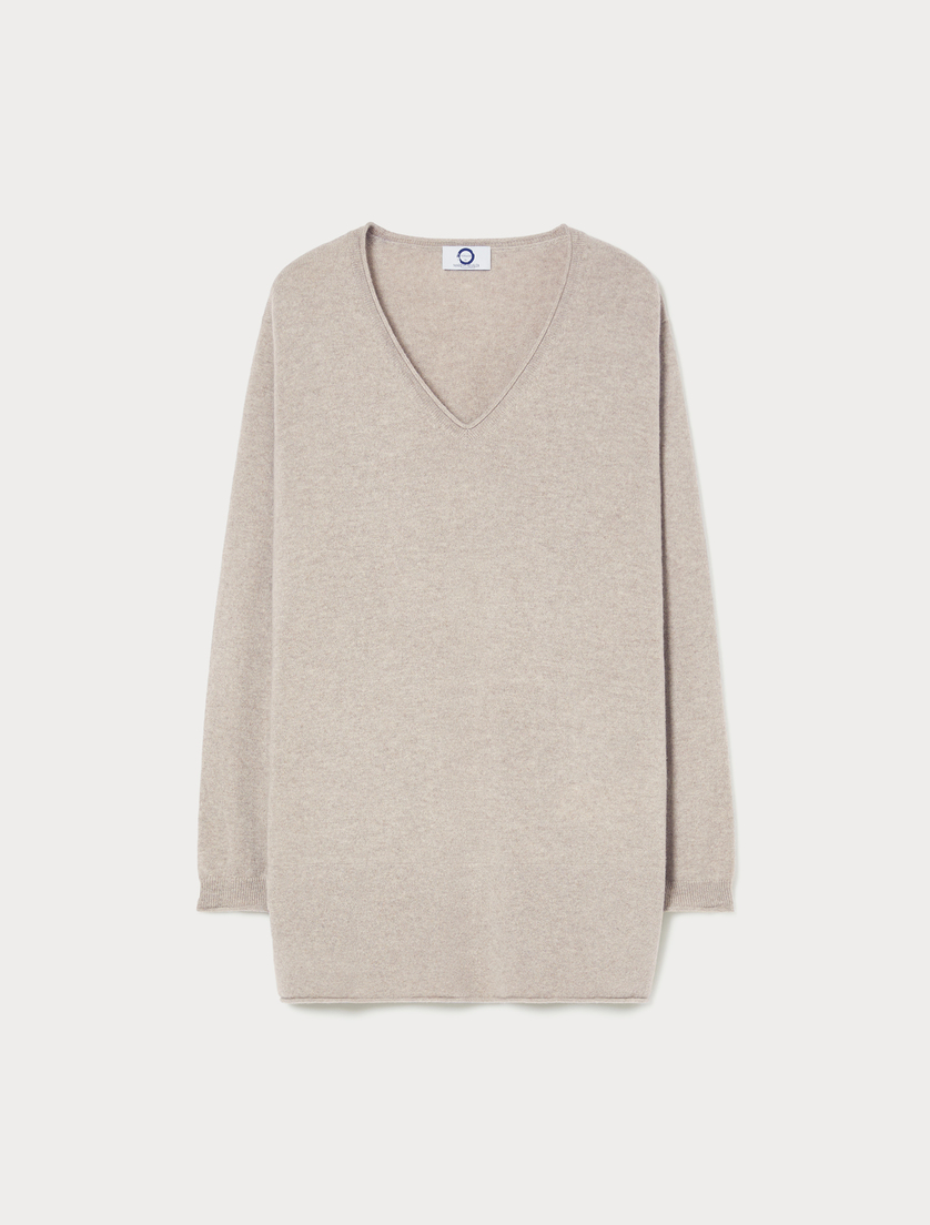 Pure cashmere jumper - BEIGE - Marina Rinaldi