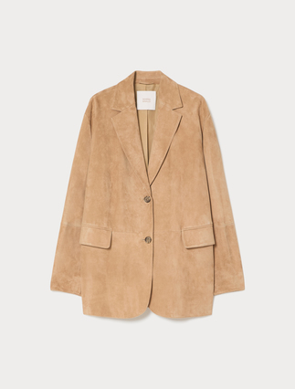 Suede blazer jacket - Marina Rinaldi