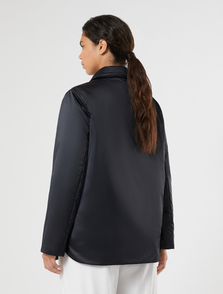 Water-repellent microfibre canvas padded jacket - MIDNIGHTBLUE - Marina Rinaldi - 4