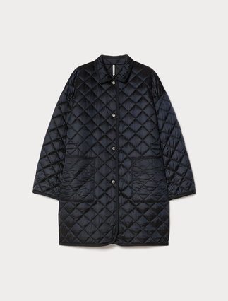 Langer Daunenmantel aus wasserabweisendem Canvas - Marina Rinaldi