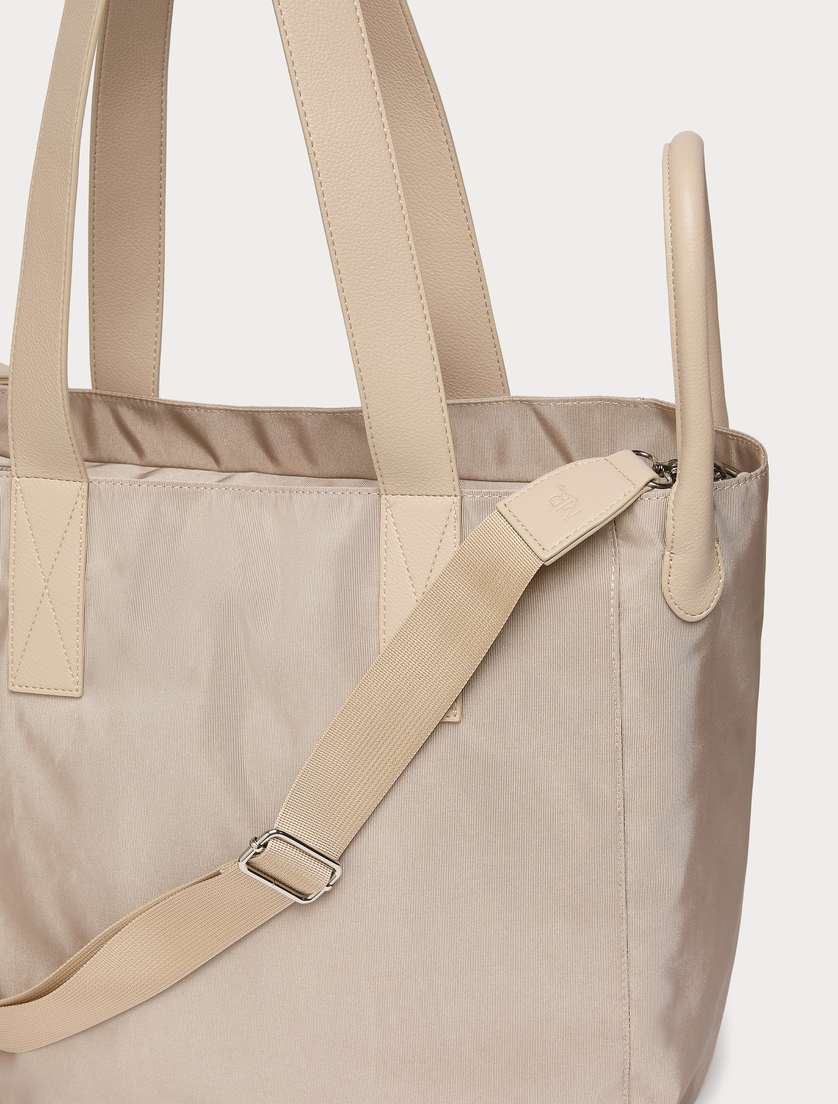 Τσάντα tote από faille - ΠΑΓΟΥ - Marina Rinaldi - 4