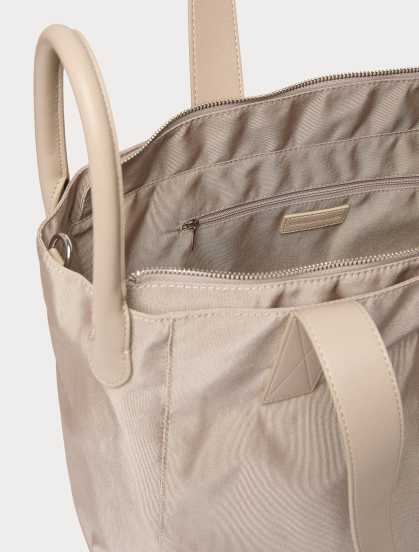 Τσάντα tote από faille - ΠΑΓΟΥ - Marina Rinaldi - 5