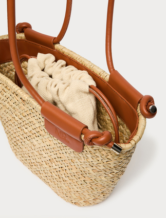 Słomiana torba shopper - NATURALNY - Marina Rinaldi - 5