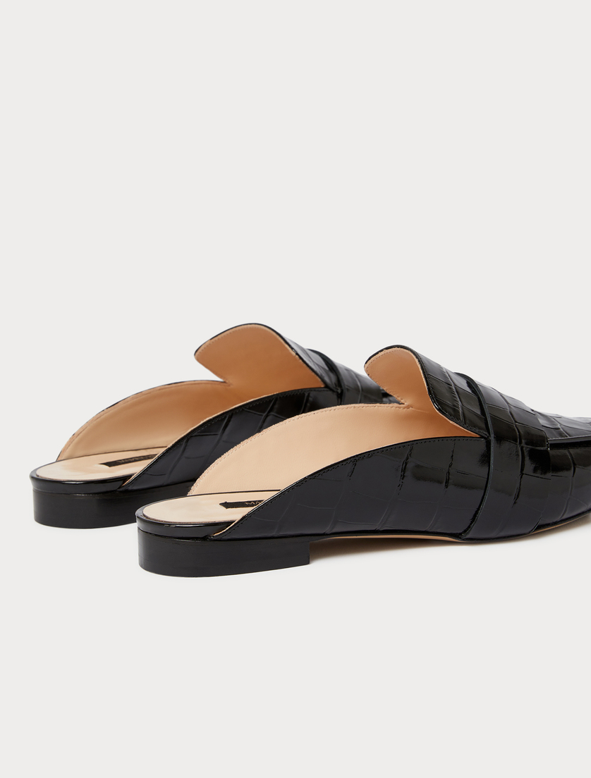 Leather mules - BLACK - Marina Rinaldi - 3