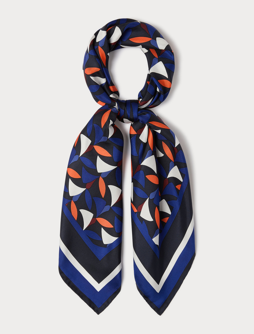 Silk scarf - CORNFLOWER BLUE - Marina Rinaldi - 3