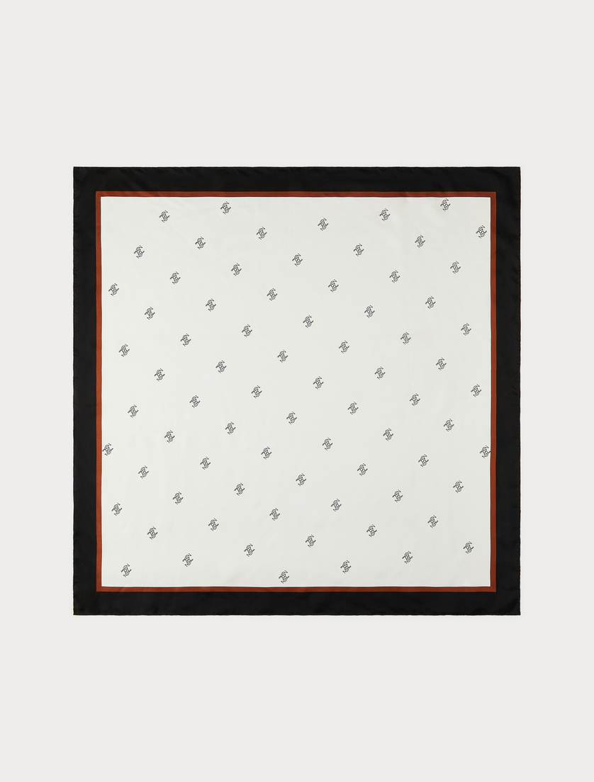 Silk scarf - WHITE - Marina Rinaldi