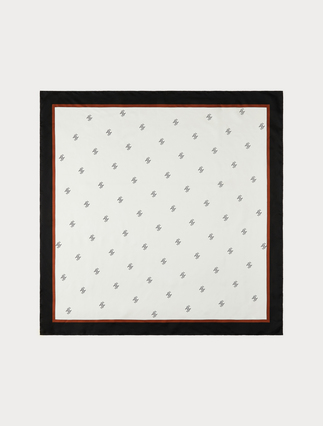 Silk scarf - WHITE