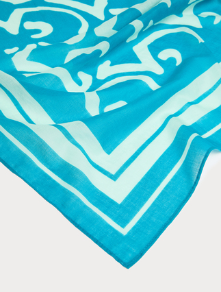 Cotton muslin scarf - Marina Rinaldi