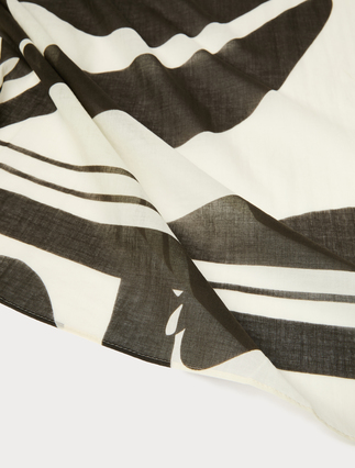 Cotton muslin scarf - Marina Rinaldi