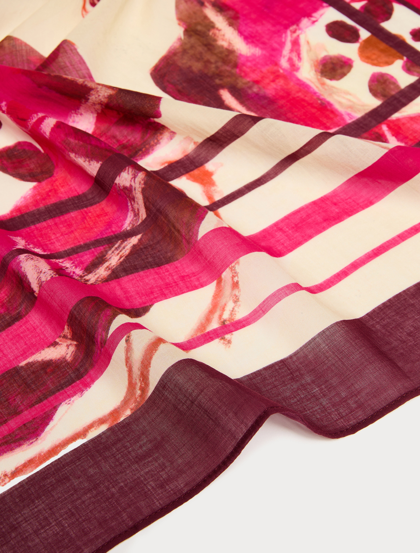 Cotton muslin scarf - ECRU - Marina Rinaldi - 2