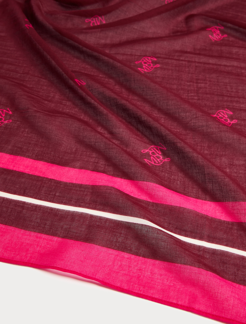 Cotton muslin scarf - FUCHSIA - Marina Rinaldi - 2