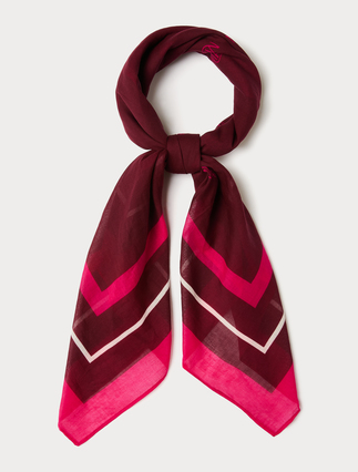 Cotton muslin scarf - FUCHSIA - Marina Rinaldi - 3
