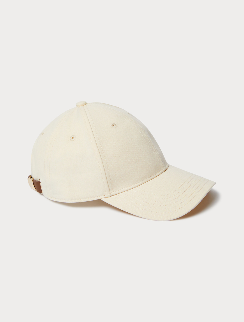 Cappello da baseball in canvas - BIANCO - Marina Rinaldi