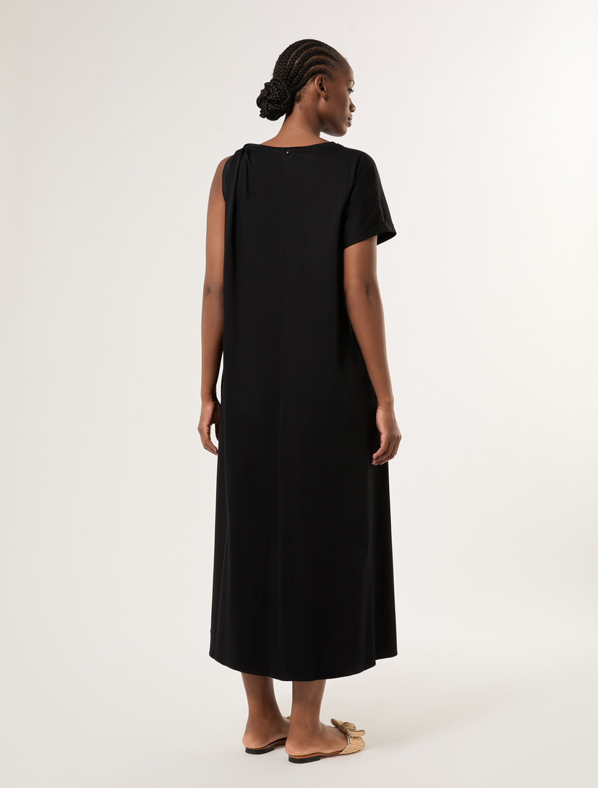 Jersey dress with knot - BLACK - Marina Rinaldi - 4