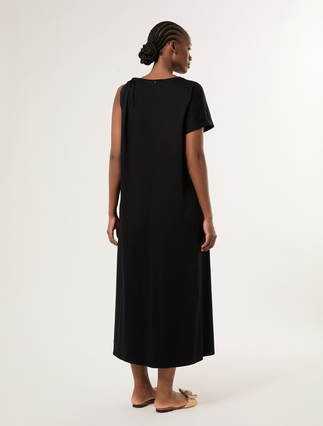 Jersey dress with knot - BLACK - Marina Rinaldi - 4
