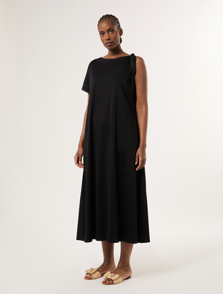 Jersey dress with knot - BLACK - Marina Rinaldi - 3