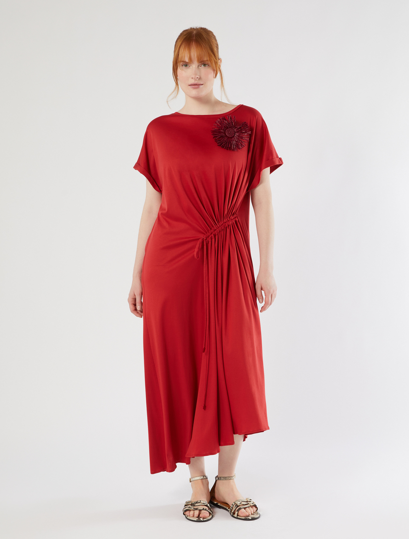 Jersey dress with ruching - Marina Rinaldi
