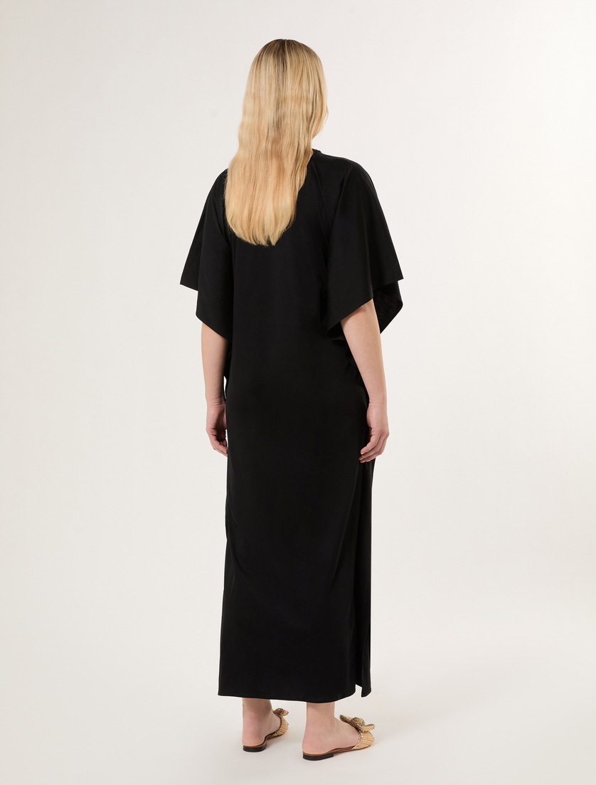 Jersey kaftan dress - BLACK - Marina Rinaldi - 4