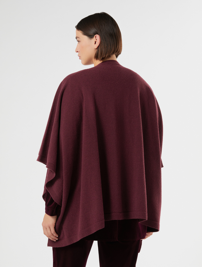 Wool cape - BORDEAUX - Marina Rinaldi - 2
