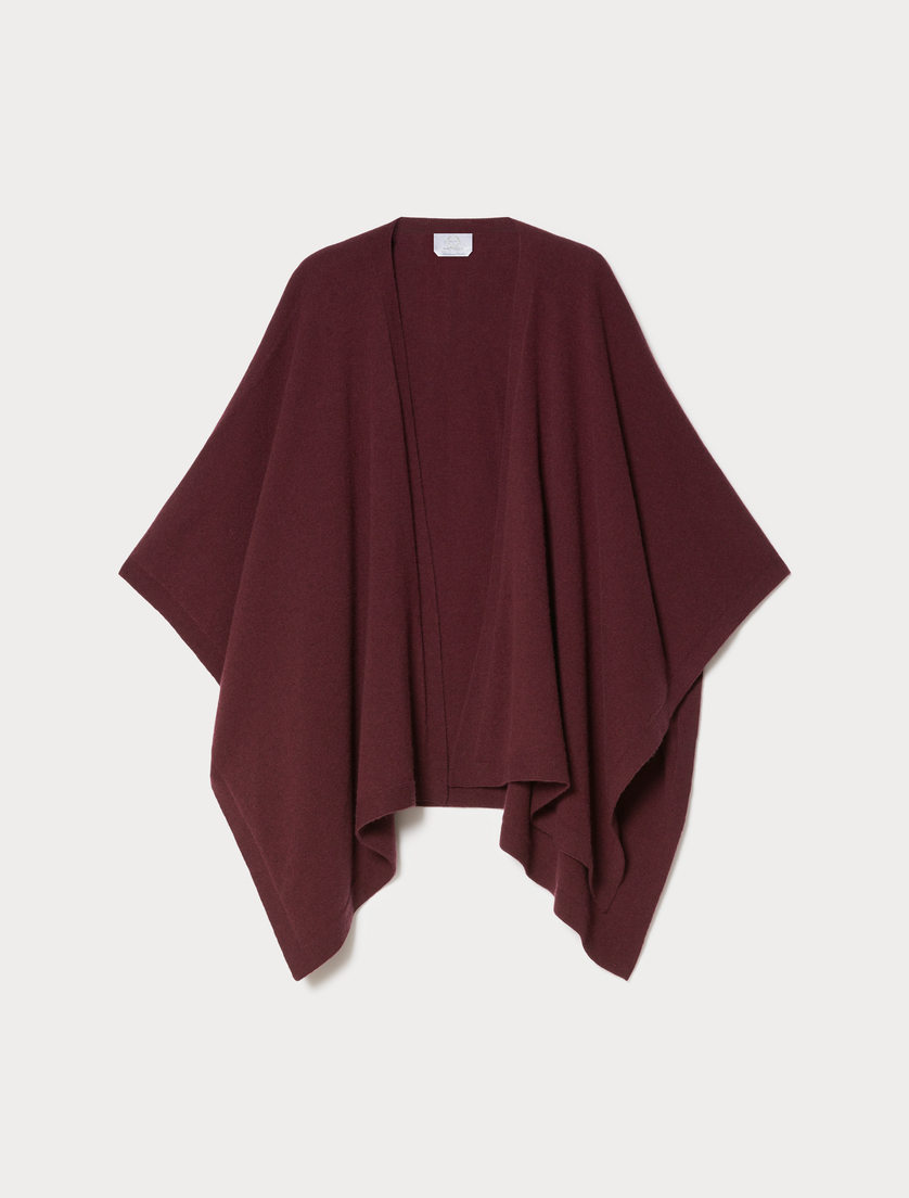 Wool cape - BORDEAUX - Marina Rinaldi - 3