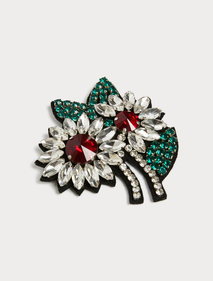 Rhinestone brooches - OPTICAL WHITE - Marina Rinaldi - 2