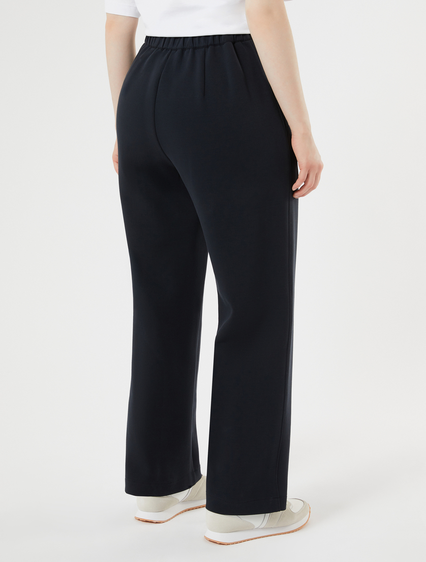 Double-faced jersey trousers - MIDNIGHTBLUE - Marina Rinaldi - 4