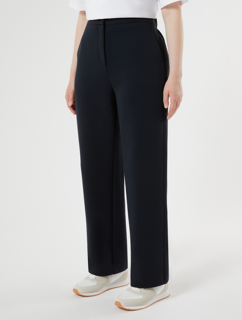 Double-faced jersey trousers - MIDNIGHTBLUE - Marina Rinaldi - 3